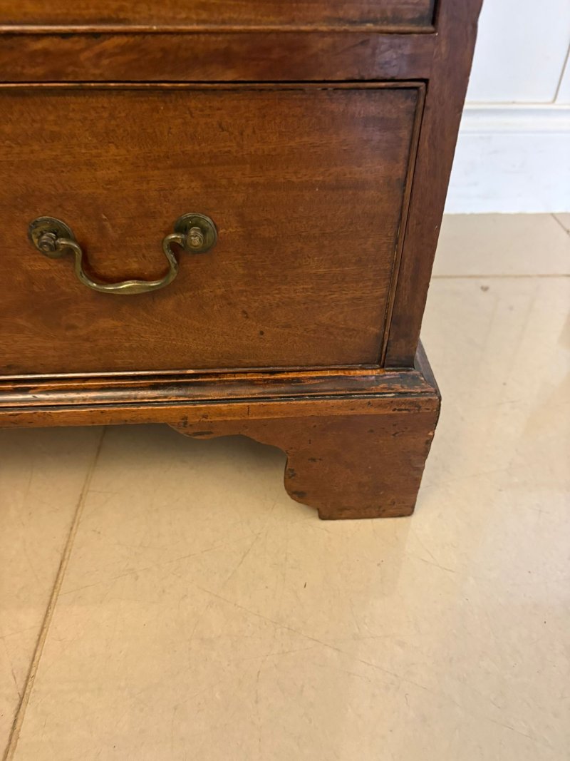 Antique George III Quality Mahogany Chest of 4 Drawers - Image 9